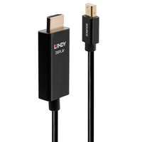 Lindy 3m Mini-DisplayPort an HDMI Adapterkabel mit HDR adapteris