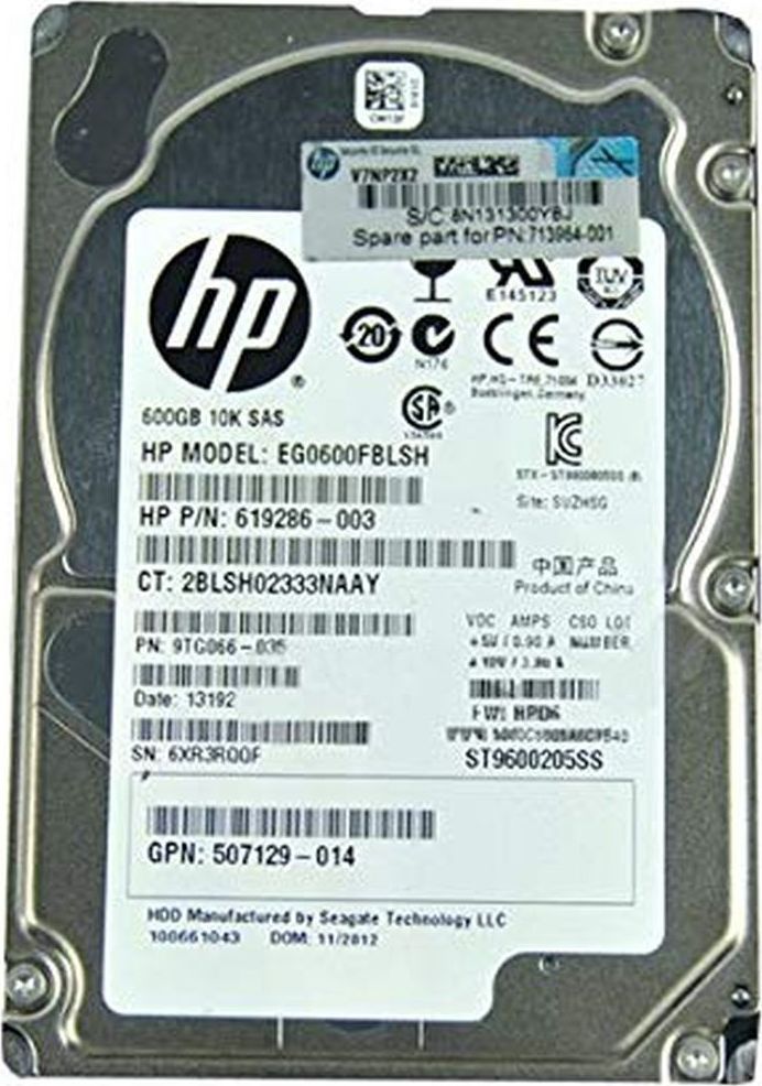 Dysk serwerowy HP 600 GB 2.5'' SAS-2 (6Gb/s)  (619286-003)