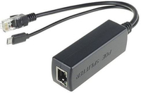 MicroConnect PoE Splitter, 5V 2.4A Ethernet to RJ45 + MicroUSB Accessories 5711783978244 adapteris