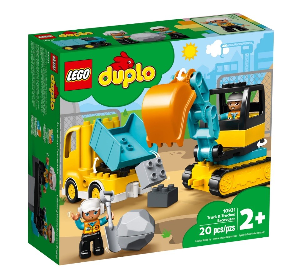 LEGO Duplo 10931 Ciezarowka i Koparka Gasienicowa LEGO konstruktors