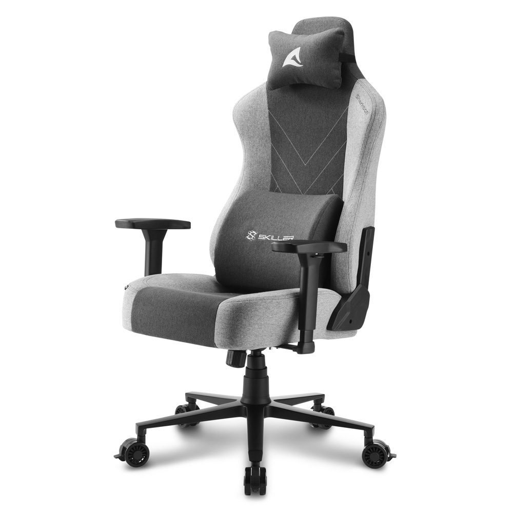 Sharkoon SKILLER SGS30 Fabric, gaming chair (black/grey) datorkrēsls, spēļukrēsls