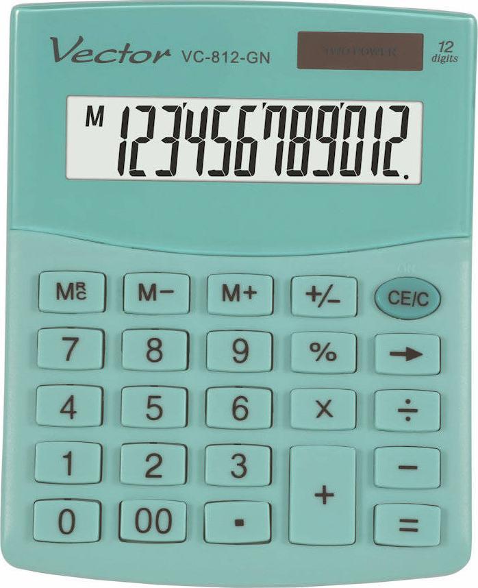 Kalkulator Vector Smart 3724 KAV VC-812 GN K-VVC812GN (5904329965727) kalkulators