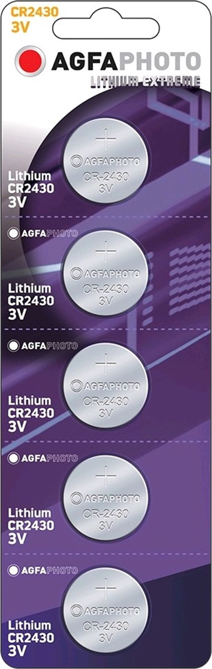 Agfa Bateria CR2430 5 szt. BAT0415 (4250175803241) Baterija