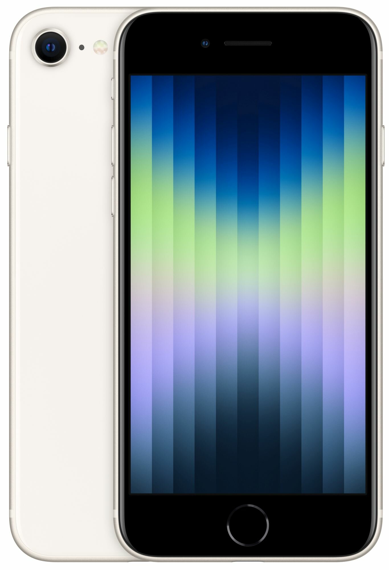 Smartfon Apple SE 2022 5G 3/64GB Dual SIM Bialy  (MMXG3PM/A) MMXG3PM/A Mobilais Telefons