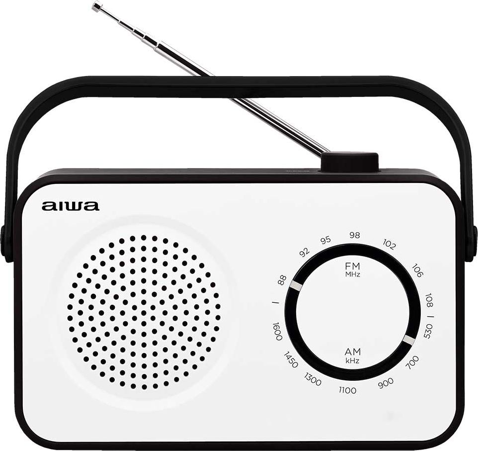 Aiwa RADIO PORTATIL R-190BW WHITE AM/FM / SPEAKER/3 /AUX IN/HANDLE/ANTENNA TELESCOPIC R-190BW (R-190BW) 8435256896855 datoru skaļruņi