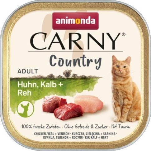 Animonda Kot carny country kurczak, cielecina, sarnina tacka /32 100g 83-844 kaķu barība