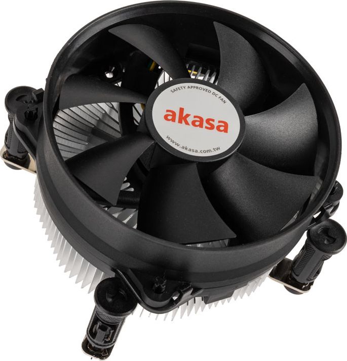 Akasa AK-CC6603EP01 Low Profile CPU-Kuhler - Sockel LGA 1700 procesora dzesētājs, ventilators