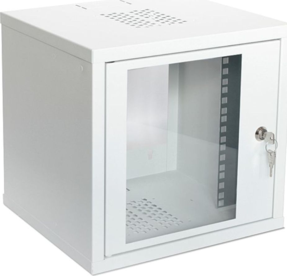 Wallmount cabinet 10 '' 4U, 315x300mm, grey RAL 7035 Serveru aksesuāri