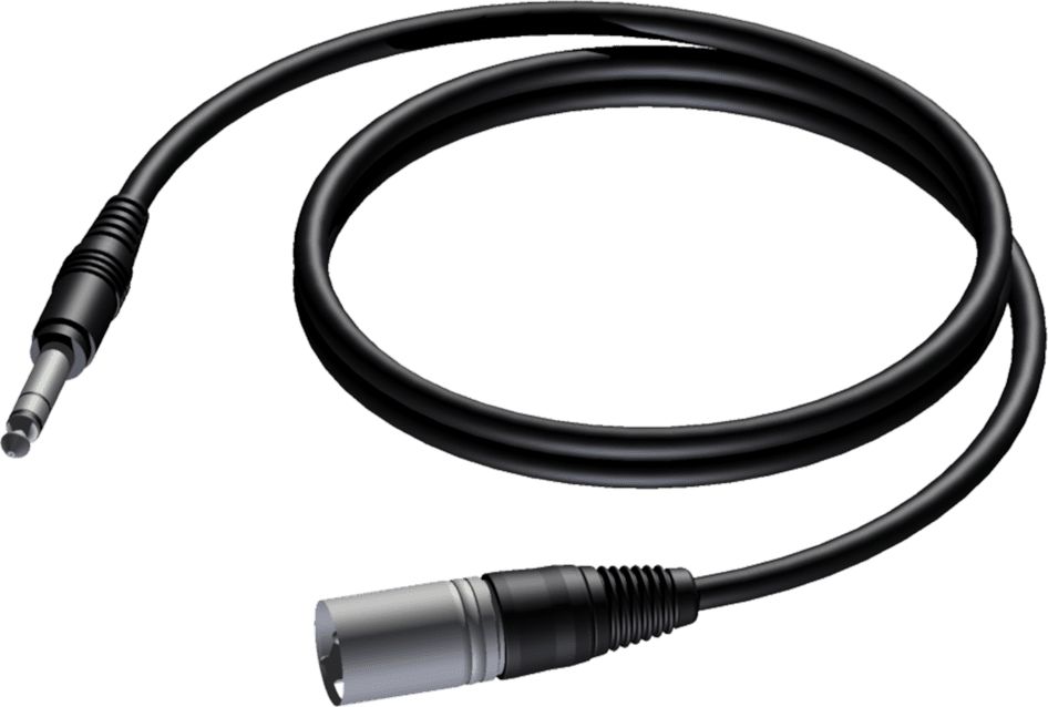 Kabel Procab Jack 6.3mm - XLR 10m czarny (CAB724/10) CAB724/10 (5414795001657) kabelis video, audio