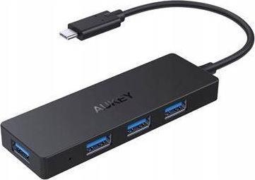 AUKEY CB-C64 interface hub Black, Grey USB centrmezgli