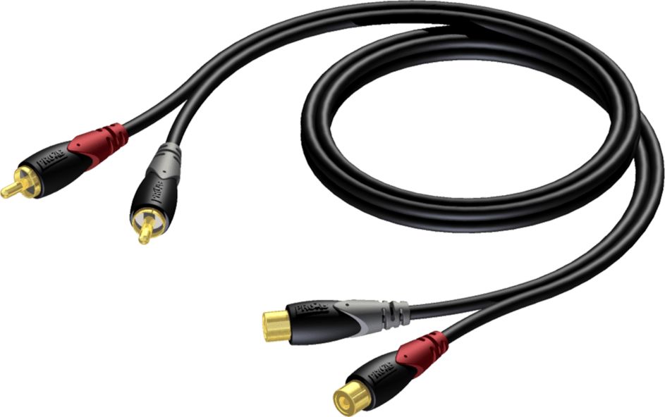Kabel Procab RCA (Cinch) x2 - RCA (Cinch) x2 3m czarny (CLA850/3) CLA850/3 (5414795018921) kabelis video, audio