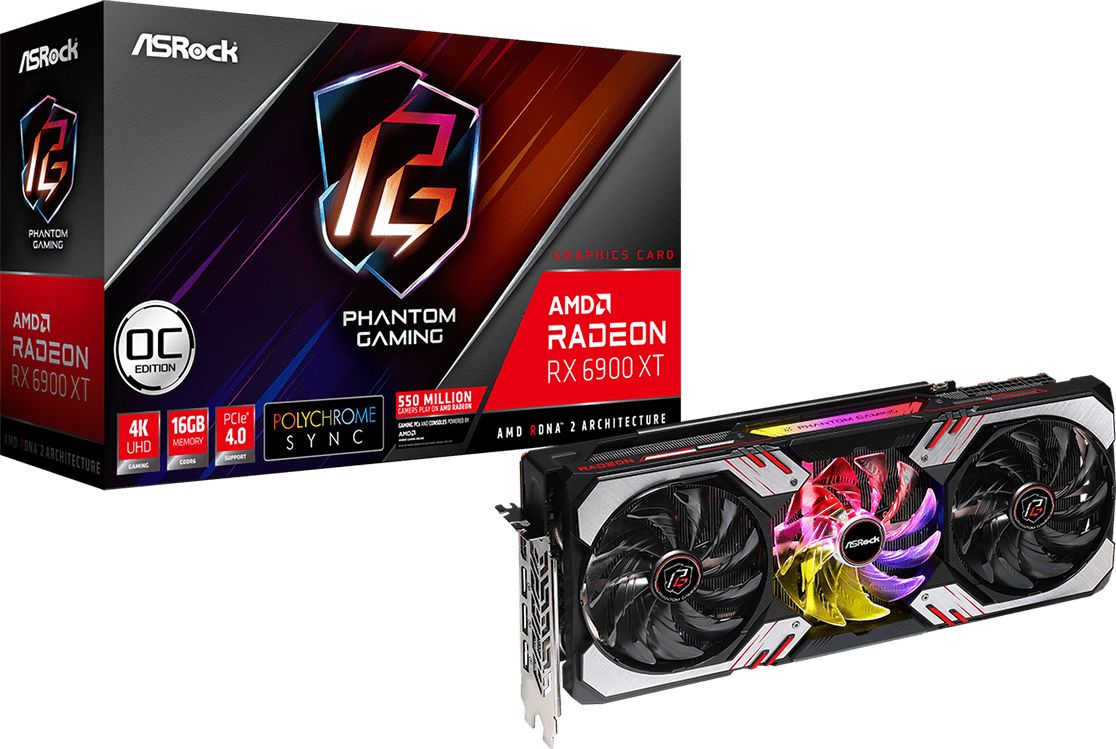 Asrock Phantom AMD Radeon RX 6900 XT 16 GB GDDR6 video karte
