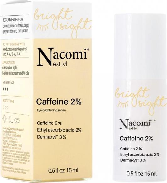 Nacomi Next Level rozswietlajace serum pod oczy z kofeina 2% 15ml Nac000125 (5902539714425) ēnas