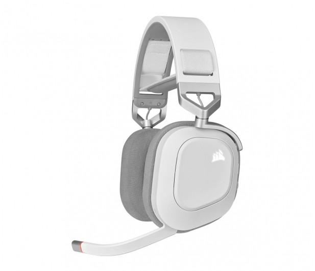 Corsair Gaming Headset HS80 RGB Built-in microphone, White, Over-Ear, Wireless austiņas