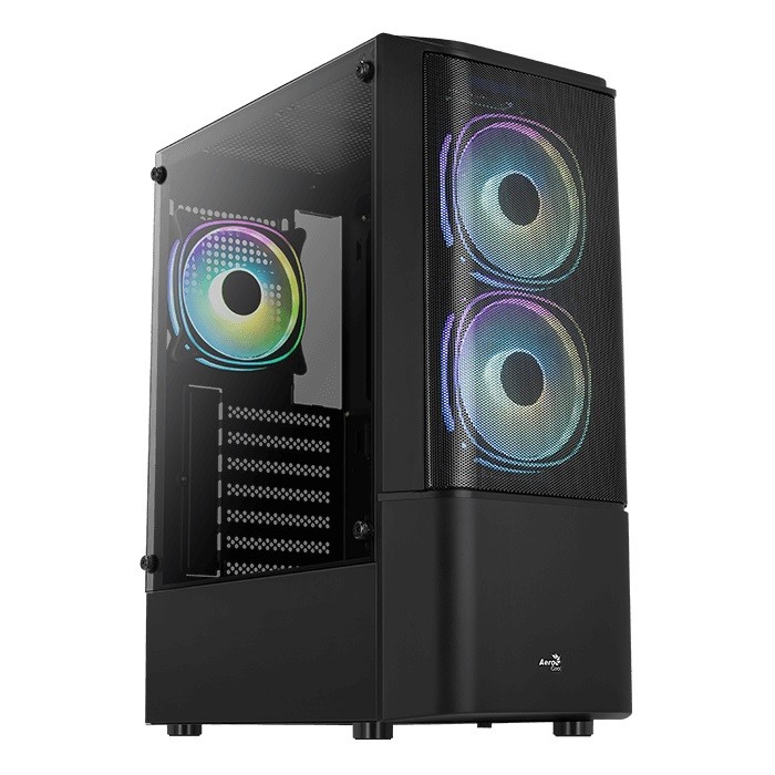 Aerocool Quantum Mesh-G-BK-V2 Black Datora korpuss