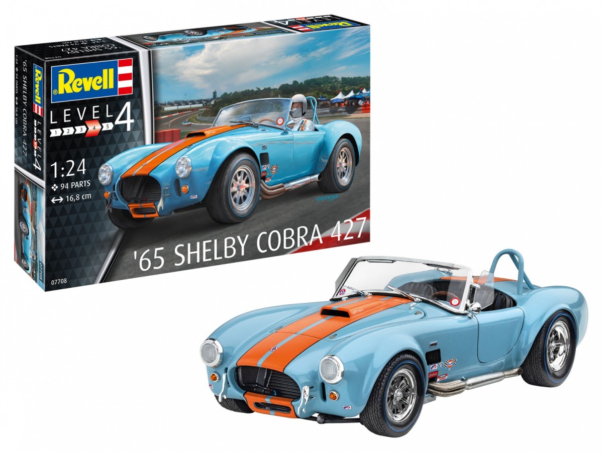 Plastic model car 65 Shelby Cobra 427 1/24 Rotaļu auto un modeļi