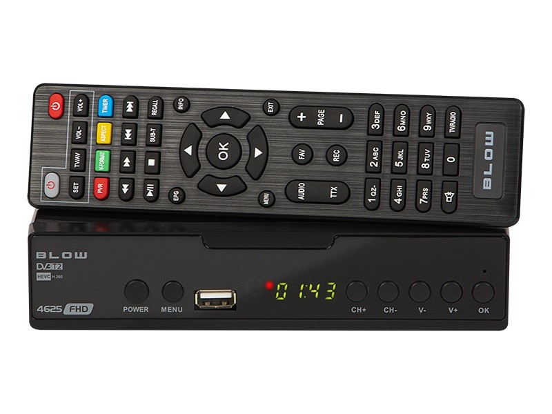Tunner DVB-T2 4625FHD H.265 TV aksesuāri