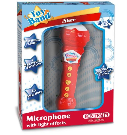 Mikrofon karaoke z efektami swietlnymi