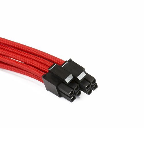 PHANTEKS przedluzacz oplatany 8-pin EPS12V, 500mm - Red aksesuārs datorkorpusiem