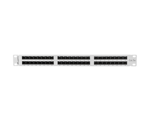 Patch Panel 48 Port     1U Cat.5E gray Serveru aksesuāri