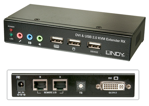Ca6 KVM Extend DVI USB Audio 50m Extend DVI USB 2 50m Cat6 KVM komutators