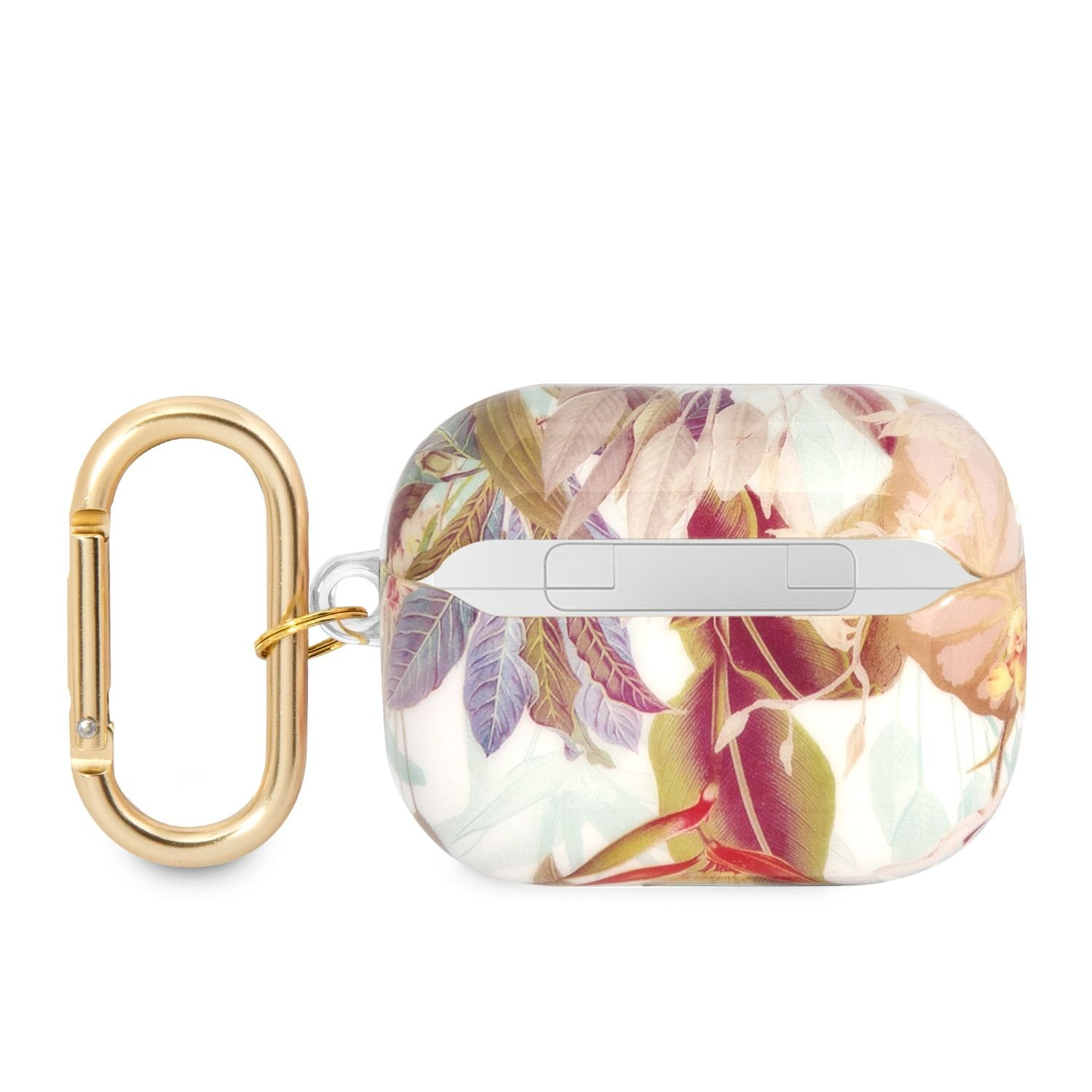 Guess TPU Flower Print Case for Airpods Pro Purple