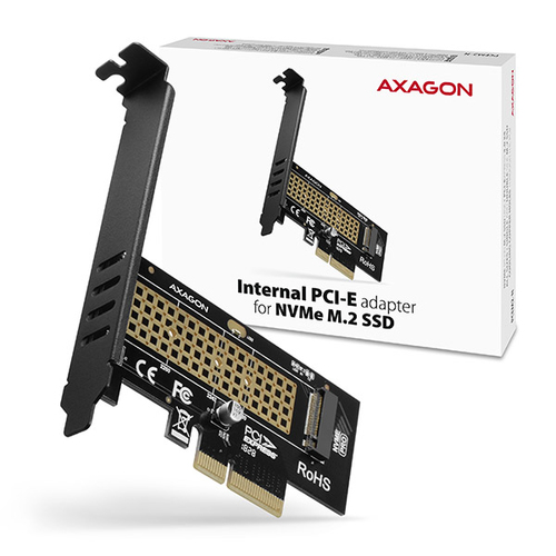 AXAGON PCEM2-N PCI-E 3.0 4x - M.2 SSD NVMe, up to 80mm SSD karte