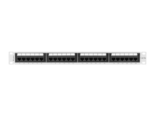 LANBERG patch panel 24port 1U cat.6A UTP datortīklu aksesuārs