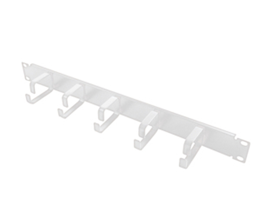 LOGILINK-19'' Cable Management Bar 1U with 5 fixed steel brackets, grey Serveru aksesuāri