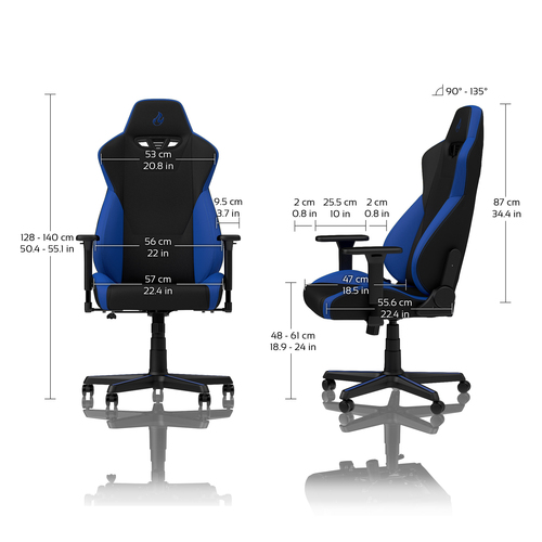 Nitro Concepts S300 Gaming Stuhl - Galactic Blue datorkrēsls, spēļukrēsls