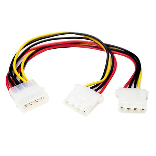 StarTech.com Y-Kabel 4 pin Molex Stecker - Molex Splitter IDE Stromkabel - 2 ... tīkla kabelis