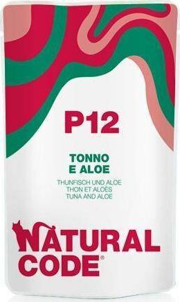 Natural Line s.r.l NATURAL CODE KOT sasz.70g P12 TUNCZYK ALOES NC-552192 kaķu barība