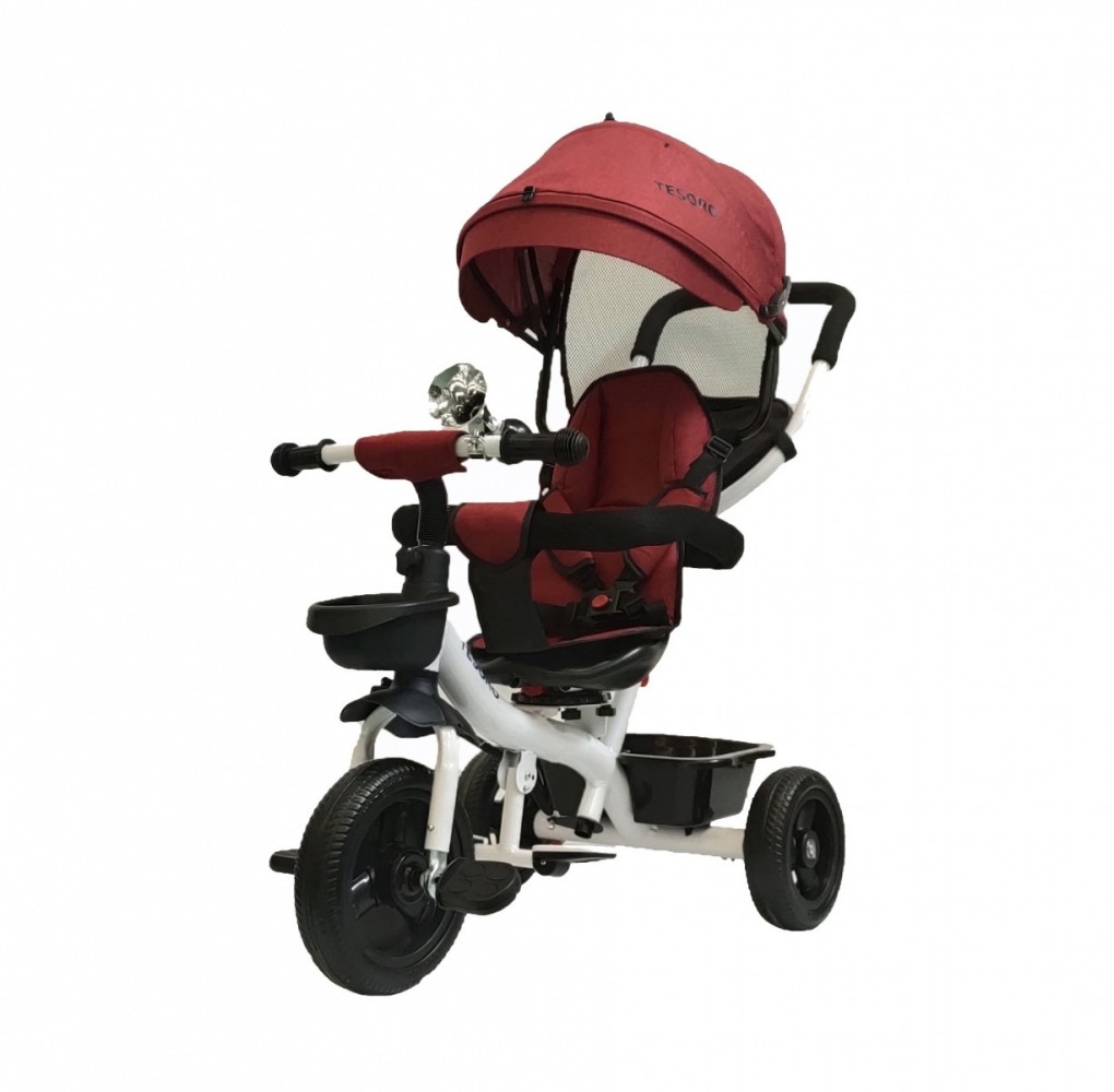 Tesoro Baby tricycle BT- 13 Frame White -Red TESORO BT-13 Frame White -Red (5903076512475)
