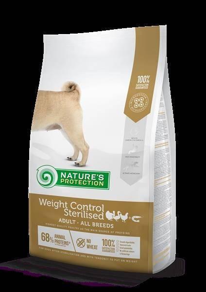 UAB AKVATERA NATURES PROTECTION PIES 12kg WEIGHT CONTROL STERILISED barība suņiem