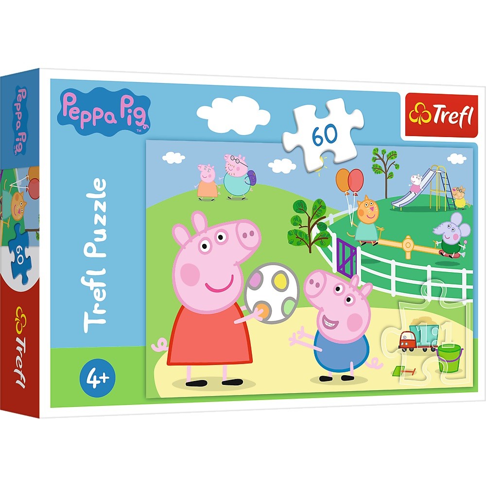 Trefl Puzzle 60 el. Fun with friends Peppa Pig puzle, puzzle