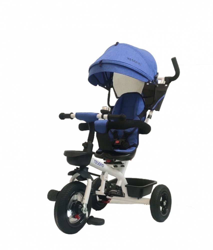 Tesoro Baby tricycle BT- 10 Frame White-Blue TESORO BT-10 Frame White-Blue (5903076512338)