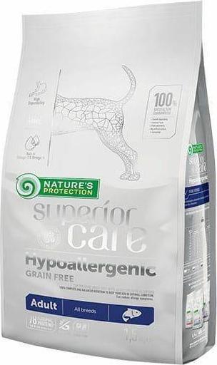 Nature's Protection Nature's Protection Superior Care Hypoallergenic Grain Free Salmon Adult All Breeds pasaras visu veisliu suaugusiems jau barība suņiem