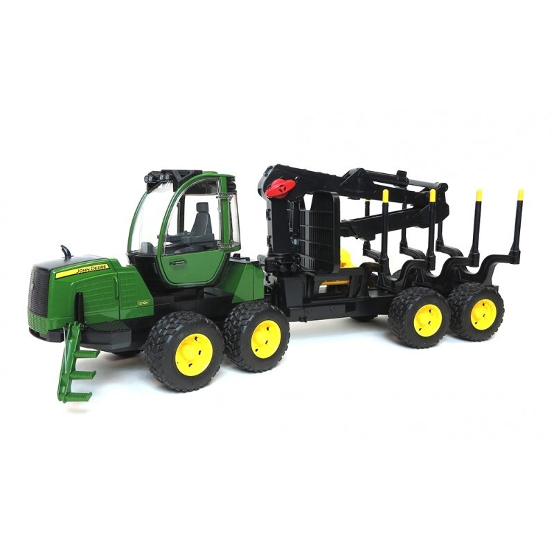 Bruder Professional Series John Deere 1210E Forwarder with 4 Trunks and Grab (02133) Rotaļu auto un modeļi