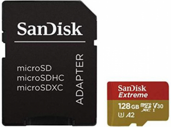 SanDisk Extreme microSDXC 128GB 190MB/s + Adapter atmiņas karte