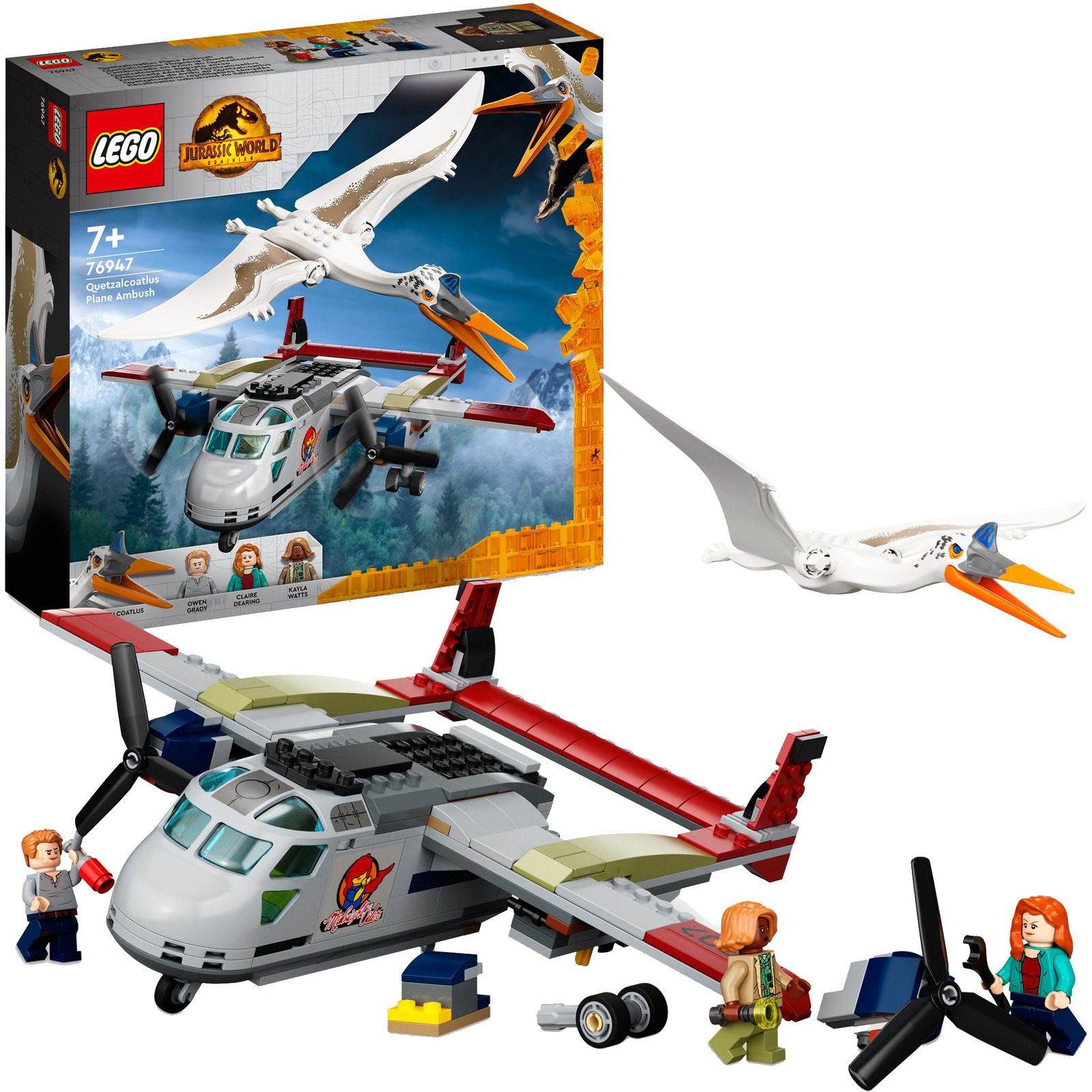 LEGO 76947 Jurassic World Quetzalcoatlus Plane Heist Construction Toy LEGO konstruktors