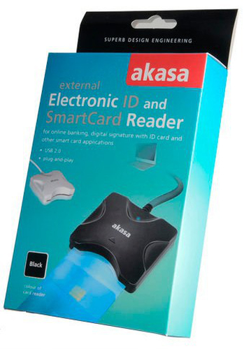 Akasa External card reader (AK-CR-03BKV2) karšu lasītājs
