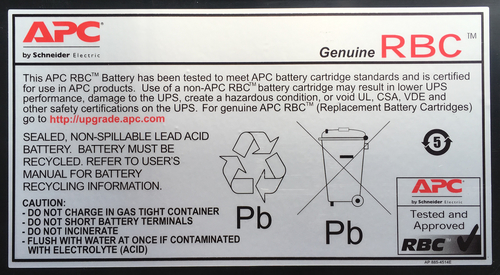APC RBC18 Battery Cartridge New Retail UPS aksesuāri