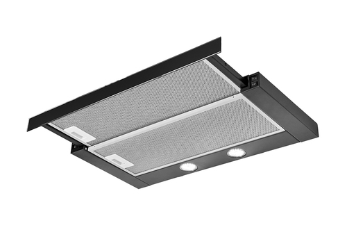 Cooker hood telescopic CIARKO SL-NT 60 Glass Czarny (275 m3/h; 600 mm; black color) Tvaika nosūcējs