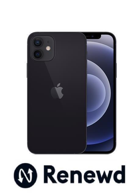 Renewd iPhone 12 Black 64GB (Atjaunots) Mobilais Telefons