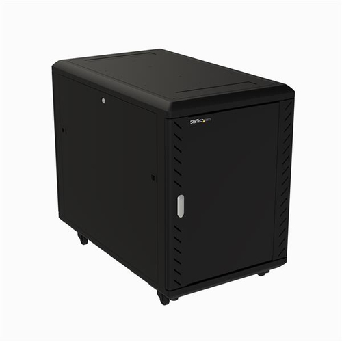 15U 19" Server Rack Cabinet, 4 Post Adjustable Depth (6-32") datortīklu aksesuārs