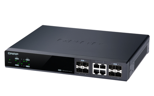 QNAP Management Switch, 8 port of  10GbE port speed, 4 port