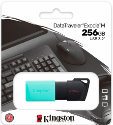 Kingston Exodia 256GB USB 3.2.Teal USB Flash atmiņa