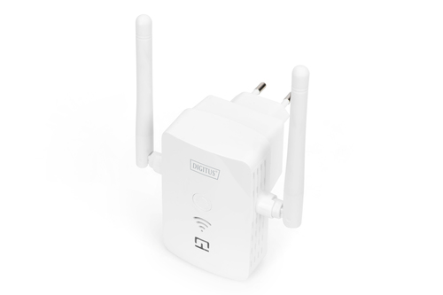 DIGITUS 300 Mbps Wireless Repeater 2,4 GHz+USB-Ladeanschlus
