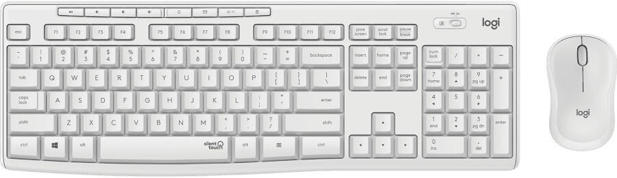 Logitech MK295 Silent wireless Combo White (QWERTZ - vācu izkārtojums) klaviatūra