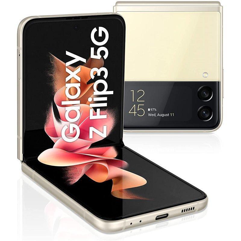 Samsung F711B Galaxy Z Flip 3 5G Dual 128GB Cream F711B Cream Mobilais Telefons